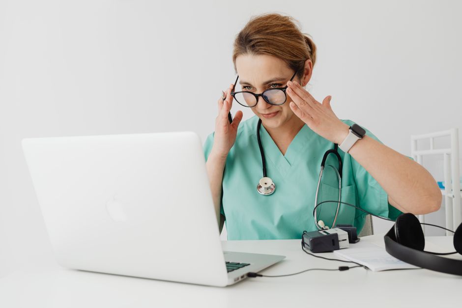 HealVoyage coordinator on a video consultation
